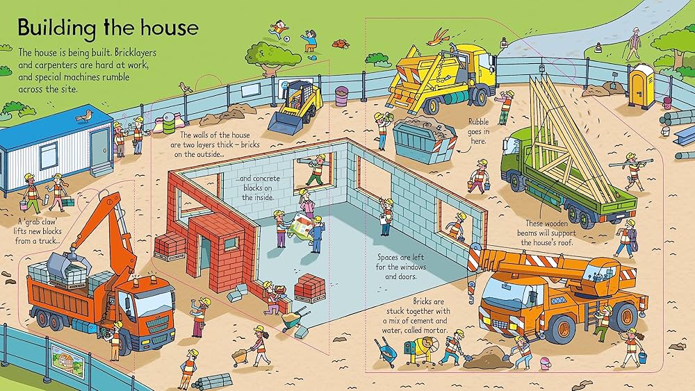 Look Inside a Building Site - Board Book