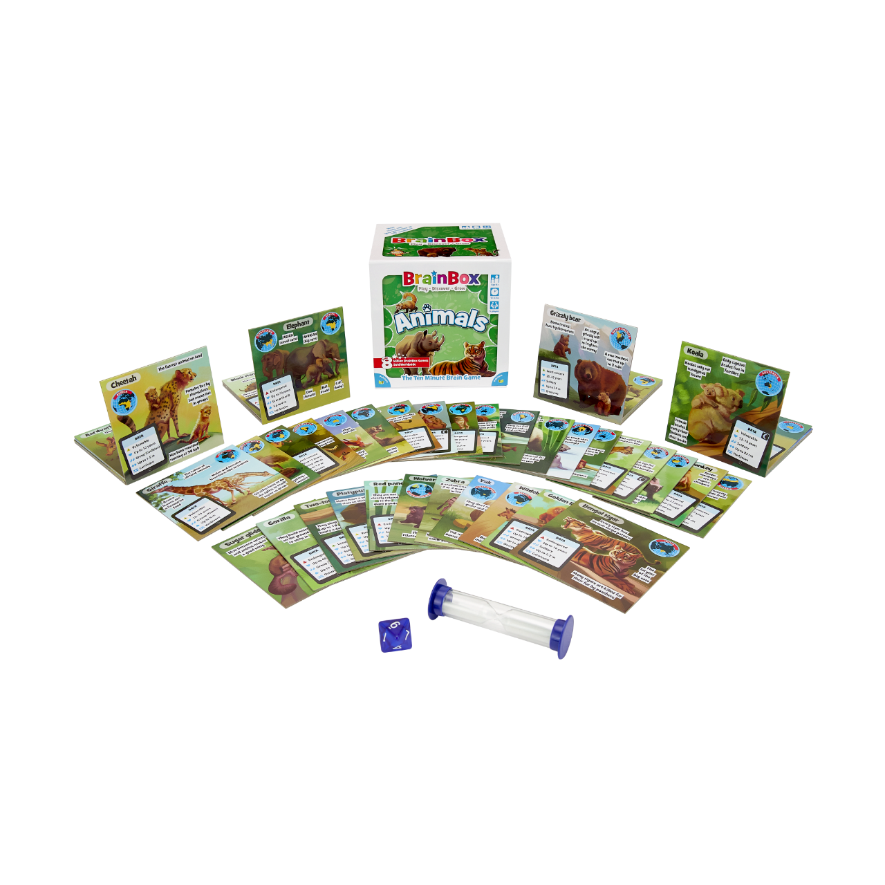 Brain Box Games - Animals - Card Game