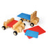 Bauspiel - Wheel Kit 16 pieces - Open ended block play. wooden blocks and wooden wheels.