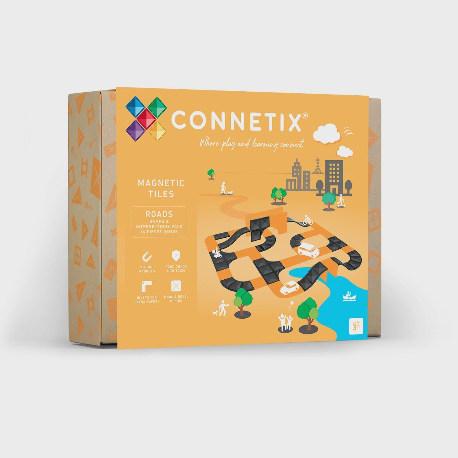 CONNETIX -  Roads - Ramps & Intersections Pack 16 pc 