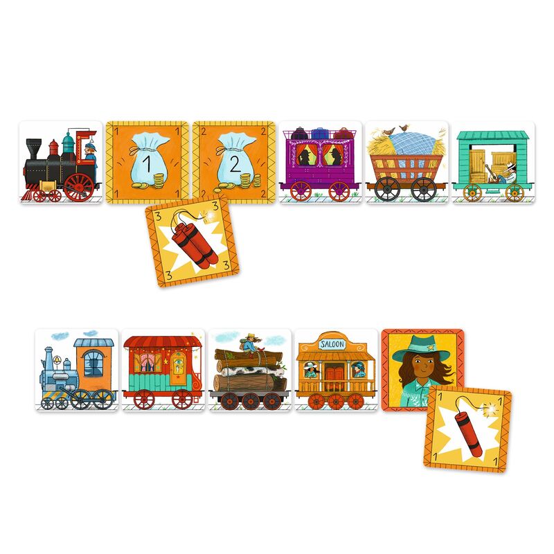 DJECO Card Game -  Golden Train - NEW