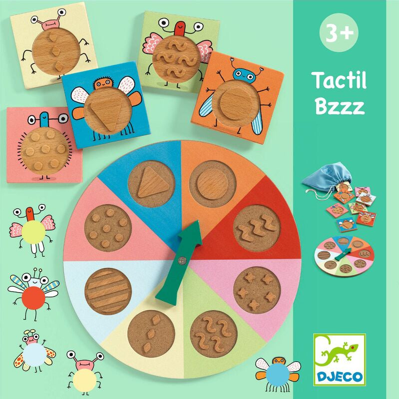 DJECO GAME - Tactil-Bzzz Game - Matching and Sensory Board Game