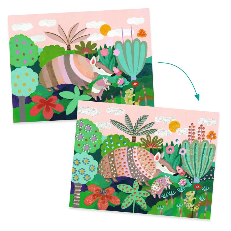 DJECO Art - Tropical Forest 3D Painting Set