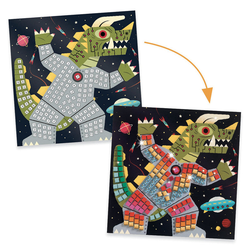 DJECO Art Kit - Mosaic - Space Battle