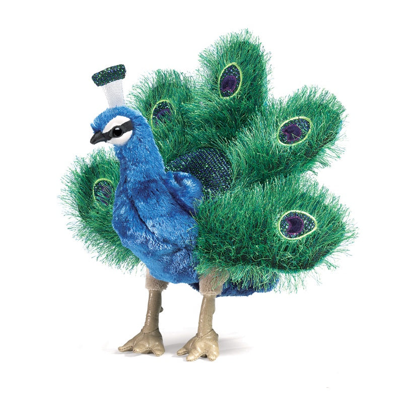 FOLKMANIS HAND PUPPETS Small Peacock