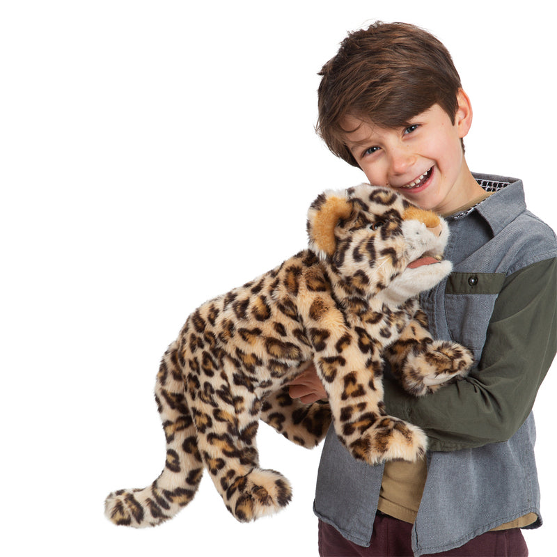 FOLKMANIS HAND PUPPET - Leopard Cub