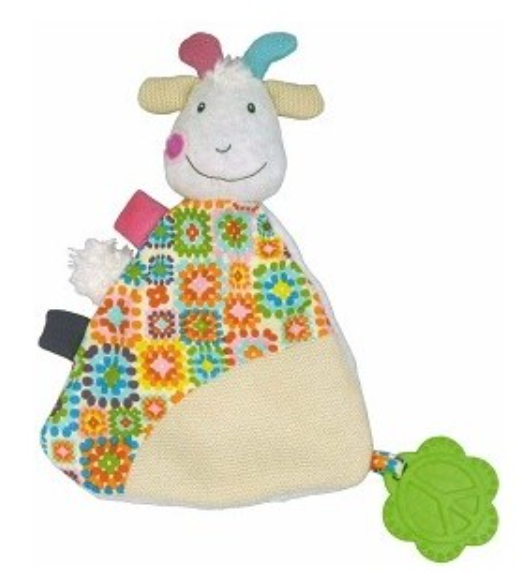 Ebulobo - Huguette the Goat Blanket- Baby Snuggle Toy