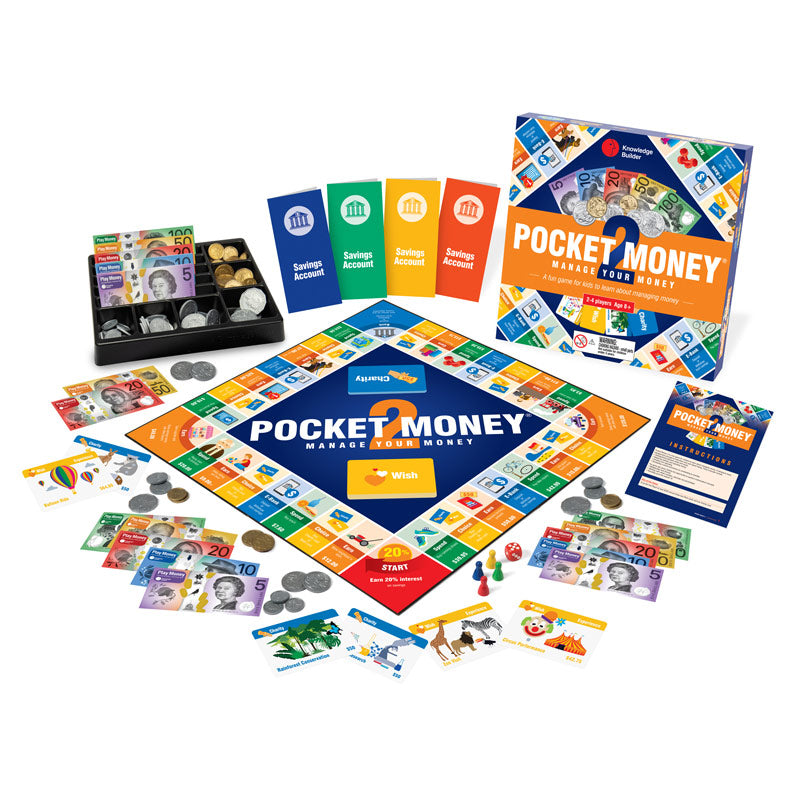 Pocket Money 2 - Manage Your Money - Board Game - Australian Money Game
