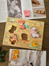 Qtoys - Farm Animal Play Set & Puzzle - 6 Piece Wooden