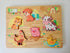 Qtoys - Farm Animal Play Set & Puzzle - 6 Piece Wooden