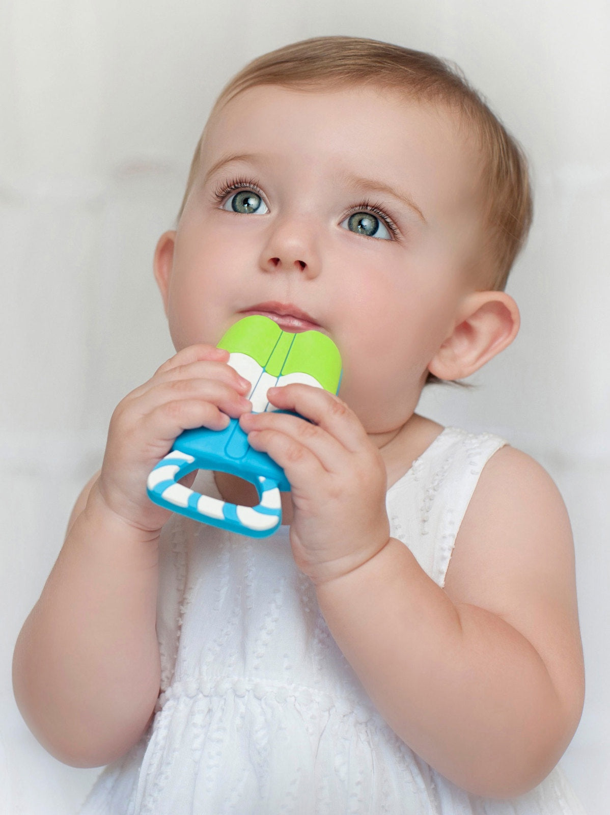 Silli Chews  - Green Popsicle - Silcone Baby Teether