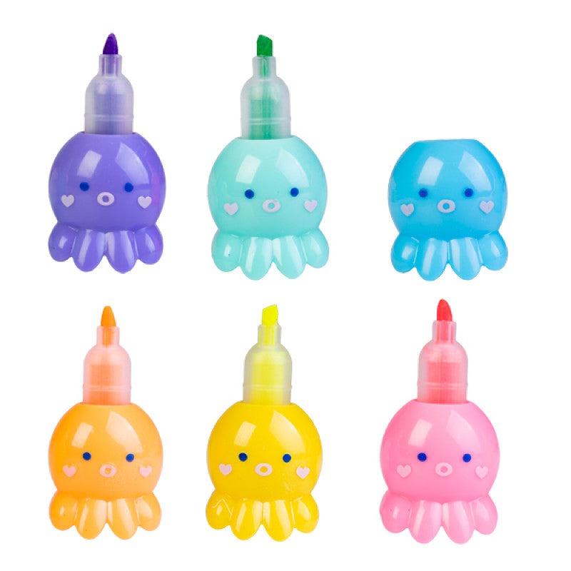 Octopus Highlighters - Markers - Kids Art