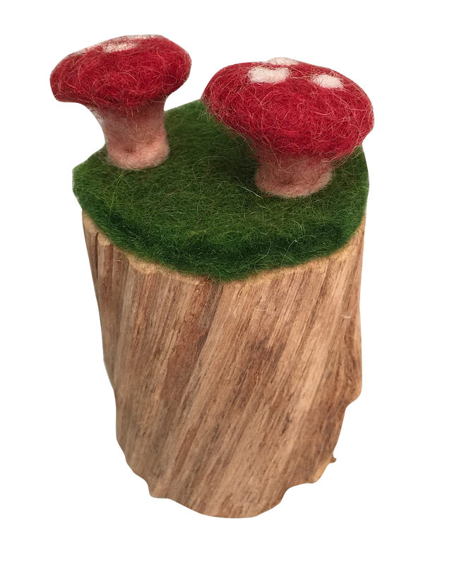 PAPOOSE Toadstools on Trunk - Set of 3