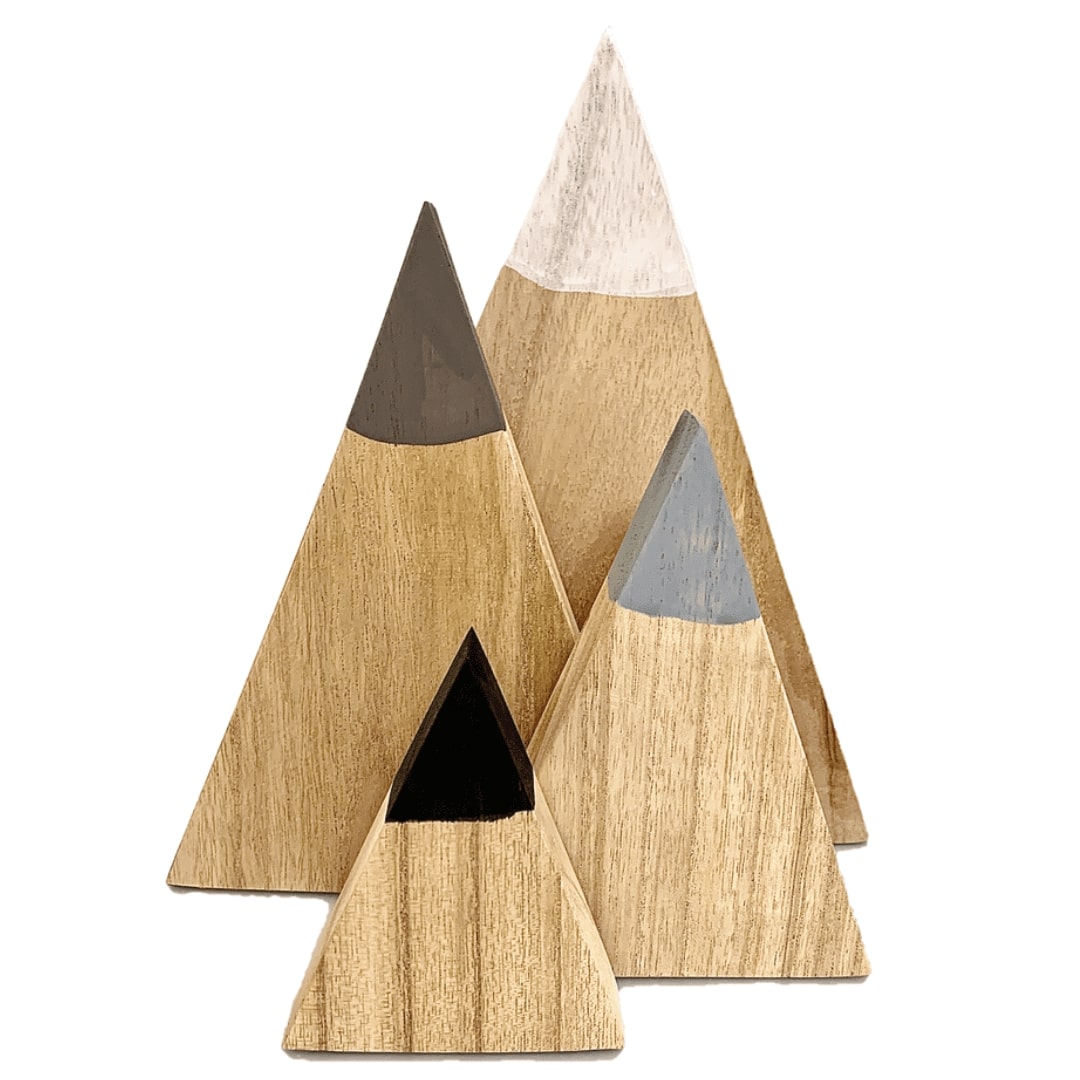 PAPOOSE - Winter Mountains Wooden - Set of 4