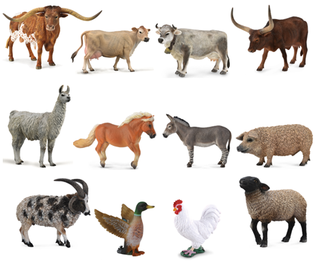CollectA - Farm Animals - Set C - Set of 12