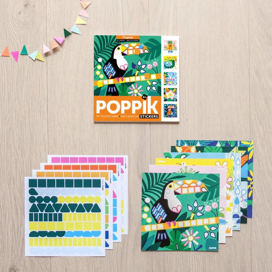 Poppik Art Kit - Creative Stickers - Tropical