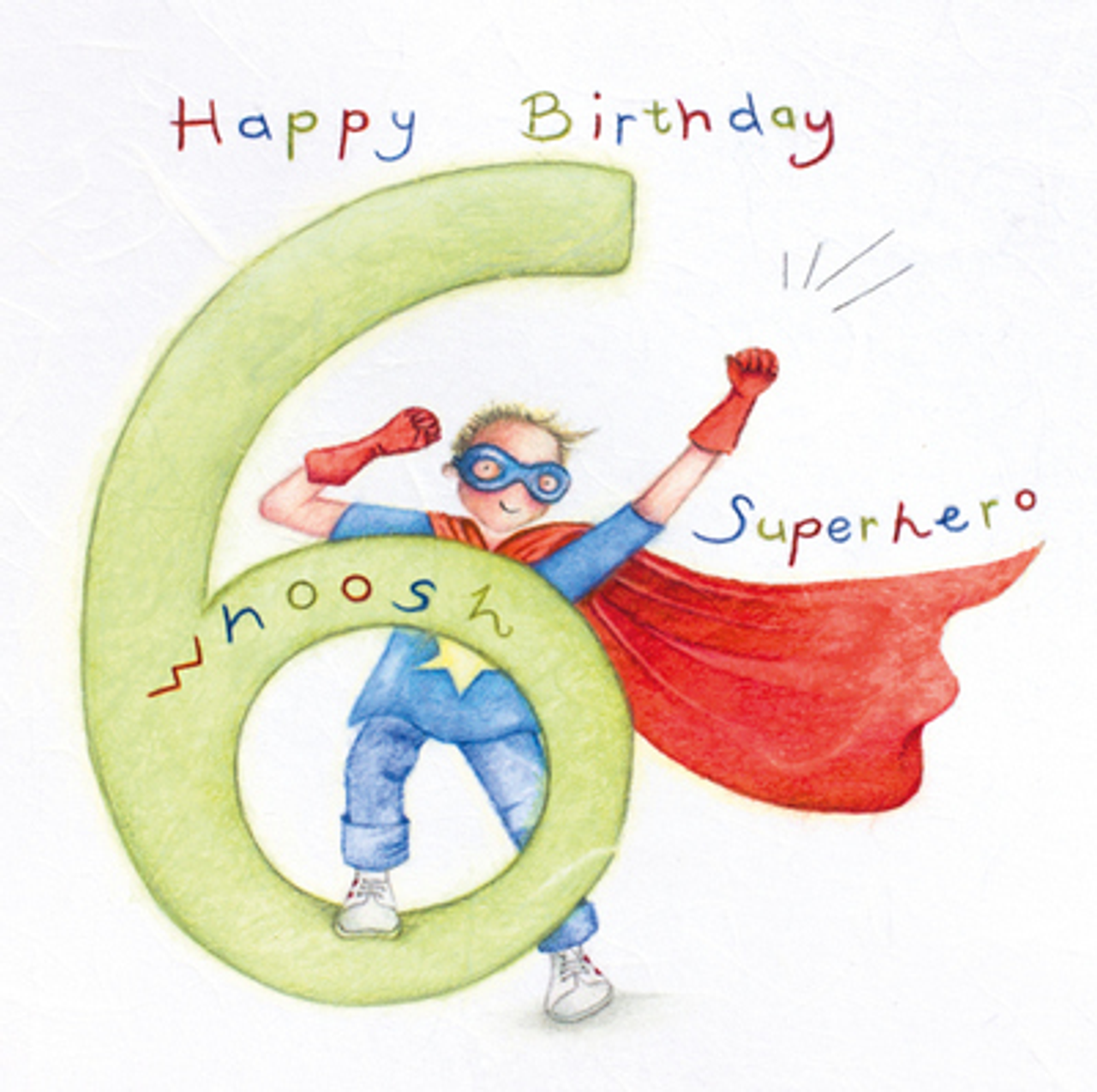 Greeting Card - Age 6 Superhero