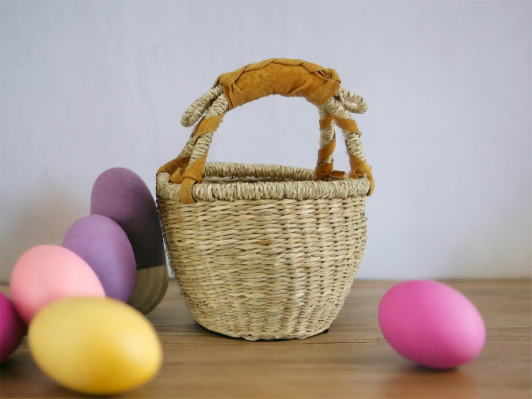 Baskets - Round Baby Basket - Small Natural