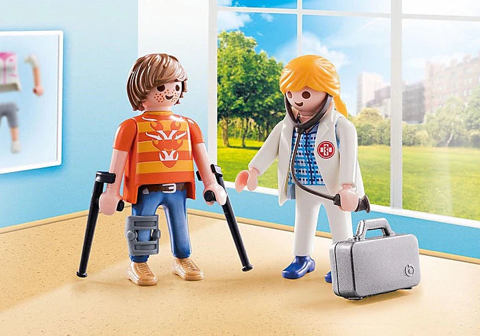 PLAYMOBIL Medical - Doctor and Patient - Twin Pack - 70079