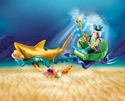 PLAYMOBIL Magic - Mermaids -King of the Sea with Shark Carriage - 70097