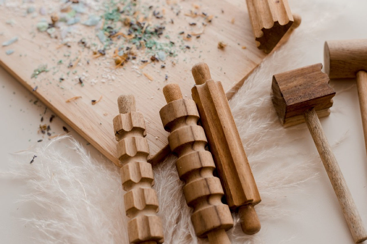QToys-Wooden Play dough kit