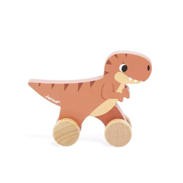 JANOD - Dino Push-Alongs - Single - Wooden