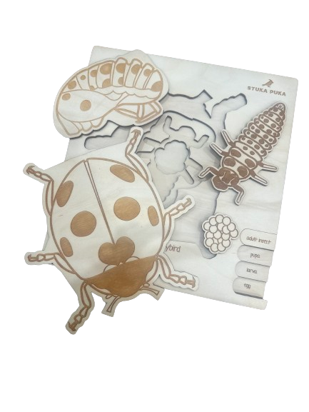 Stuka Puka Ladybug - Wooden Educational Puzzle