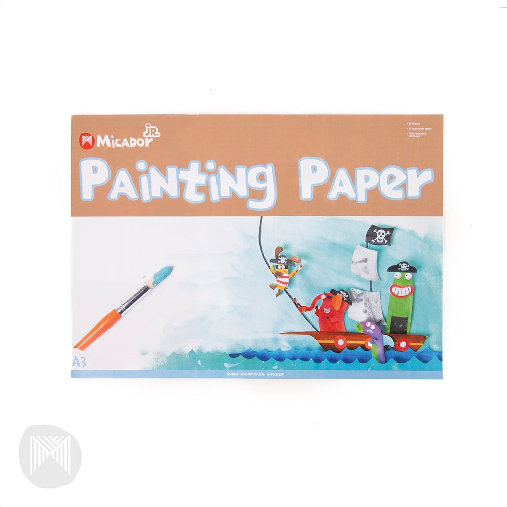 Micador jR- Painting Paper Pad 25 Pages A3 Pad