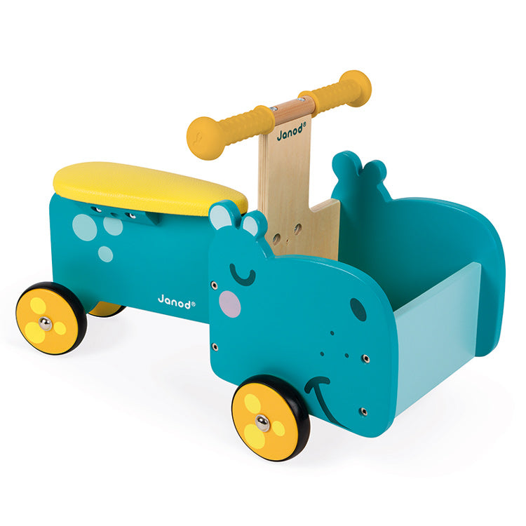 JANOD - Ride On - Hippo - Wooden