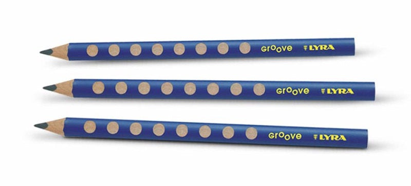 Lyra Groove Natural Grip Pencils - Set of 3