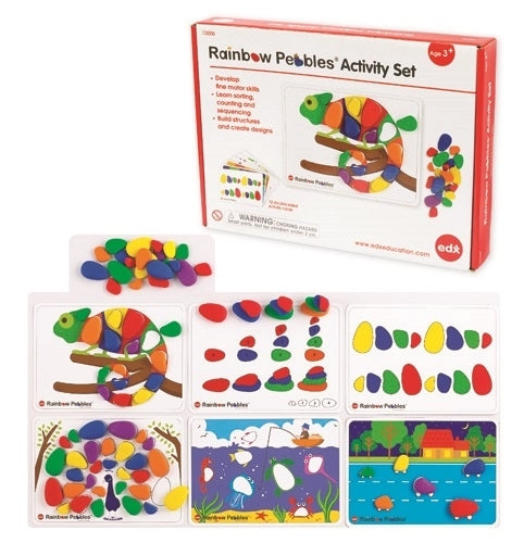 EDX Education - Rainbow Pebbles - Activity Set of 48 - 13206