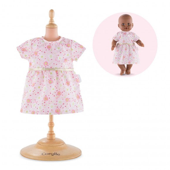 Corolle Mon Classique - Clothing - Pink Floral Dress - 36cm Baby