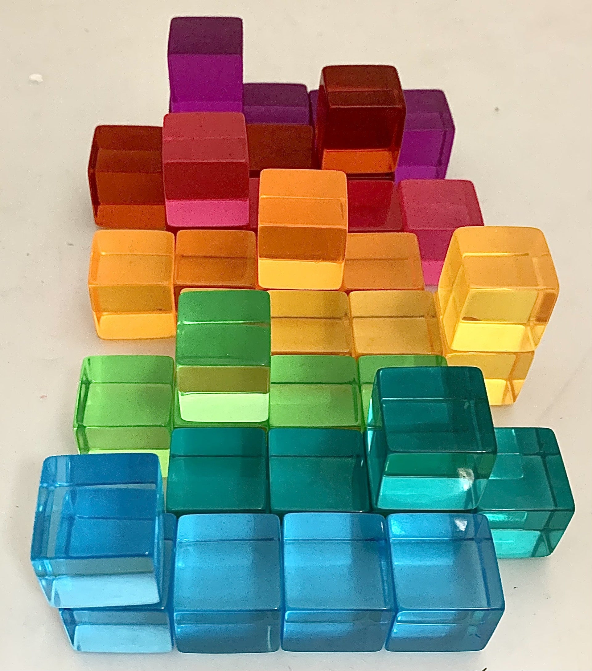 PAPOOSE - Lucite Cubes - 40 Piece
