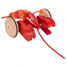 GOKI - Pull Along - Lobster - Wooden Toy