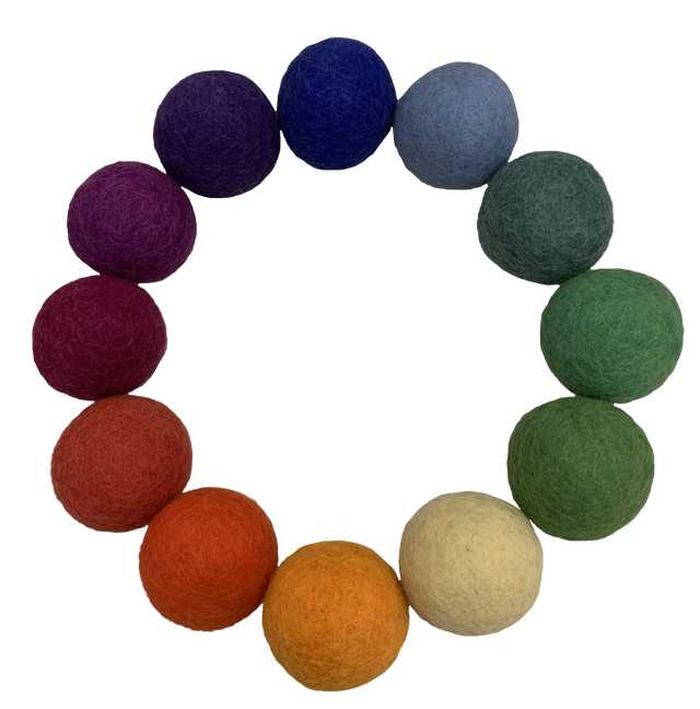 PAPOOSE Goethe Felt Balls 5 cm - Set of 12