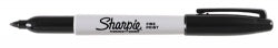 Sharpie Permanent Marker - Fine - 1.0mm Black - Box 12