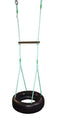 Outdoor Play Equipment - Horizontal Tyre Swing & Trapeze - 4 point
