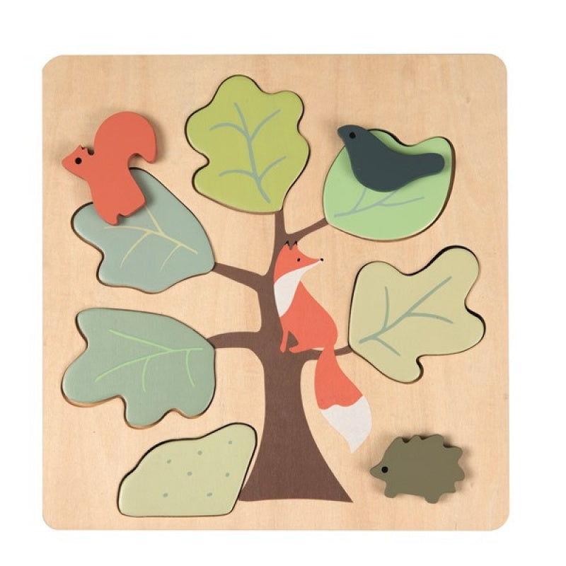 Wooden Layer Puzzle - Forest Fox