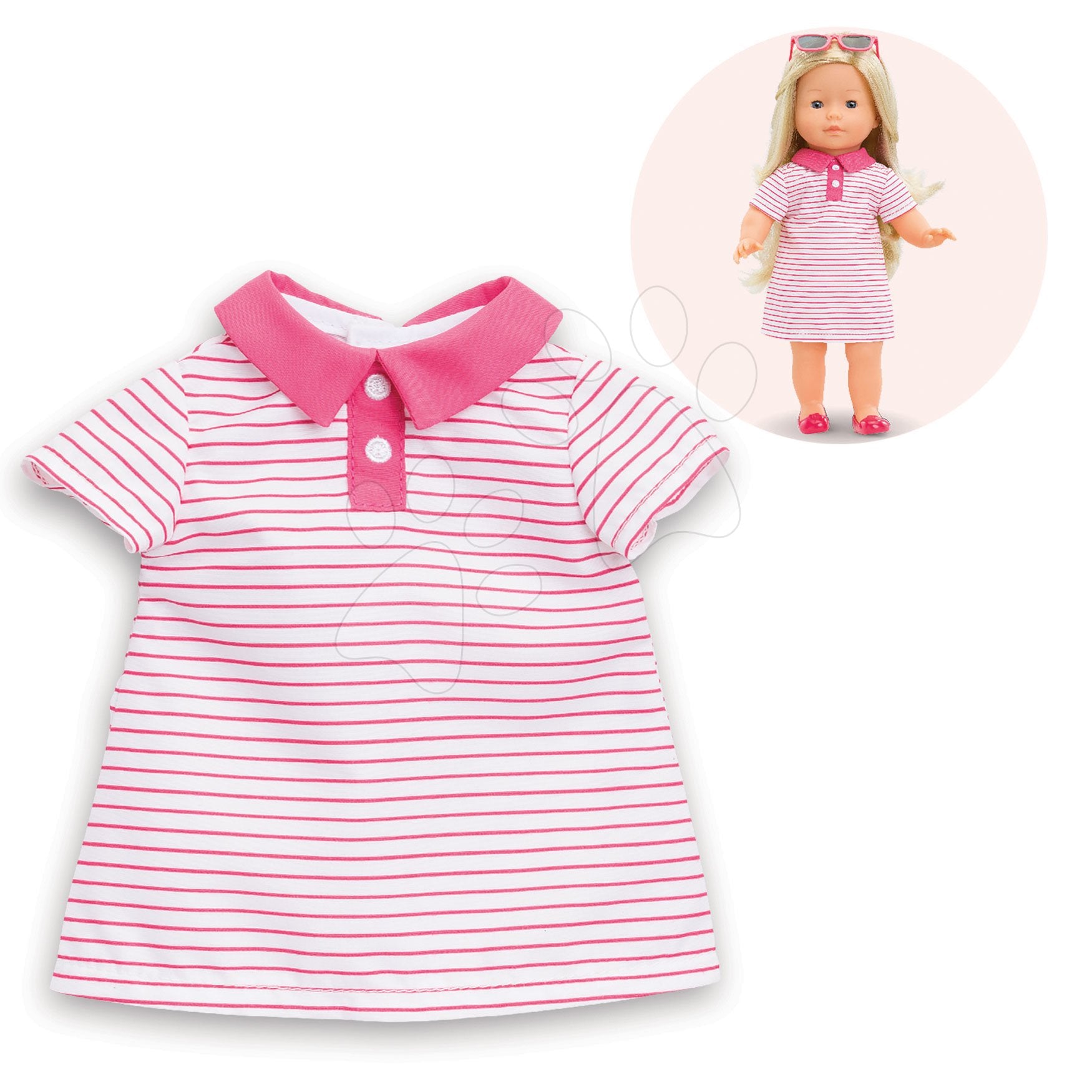 COROLLE MaCorolle - Clothing - Polo Dress Pink - 36cm