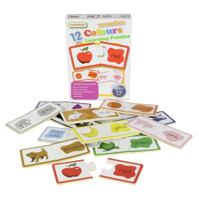 MASTERKIDZ Wooden Colours Learning Puzzle