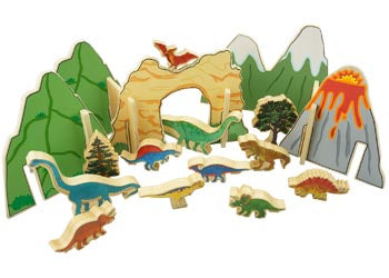 The Freckled Frog - Happy Architect - Dinosaur Play Set - 22 Piece