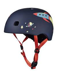 MICRO Kids Pattern Helmet - Rocket - XSmall