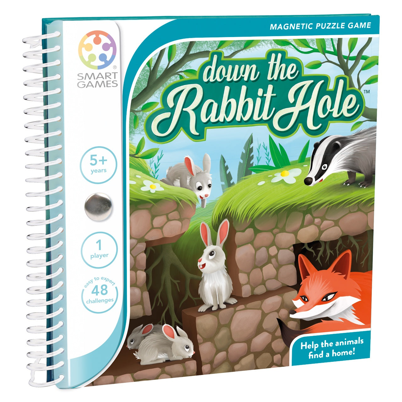 SMART GAMES - Magnetic Travel Game - Down the Rabbit Hole