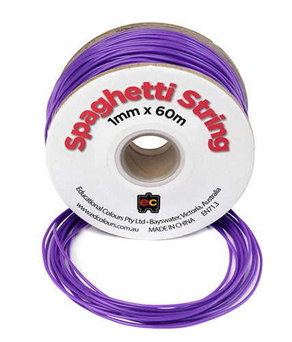 Pony Beads - Spaghetti String Purple- 1mmx60m