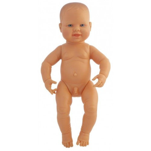 Miniland Doll - Caucasian Boy - 40 cm (UNDRESSED)Anatomically Correct Baby -