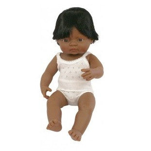 MINILAND Doll Latin American Boy 38cm Anatomically Correct Baby Doll