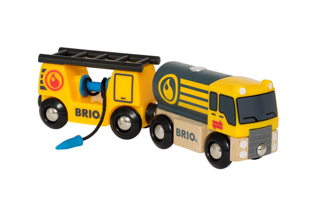 BRIO Vehicle - Tanker Truck with Hose Wagon - 33907