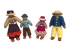 PAPOOSE Doll Family Asian - Set of 4 - Felt