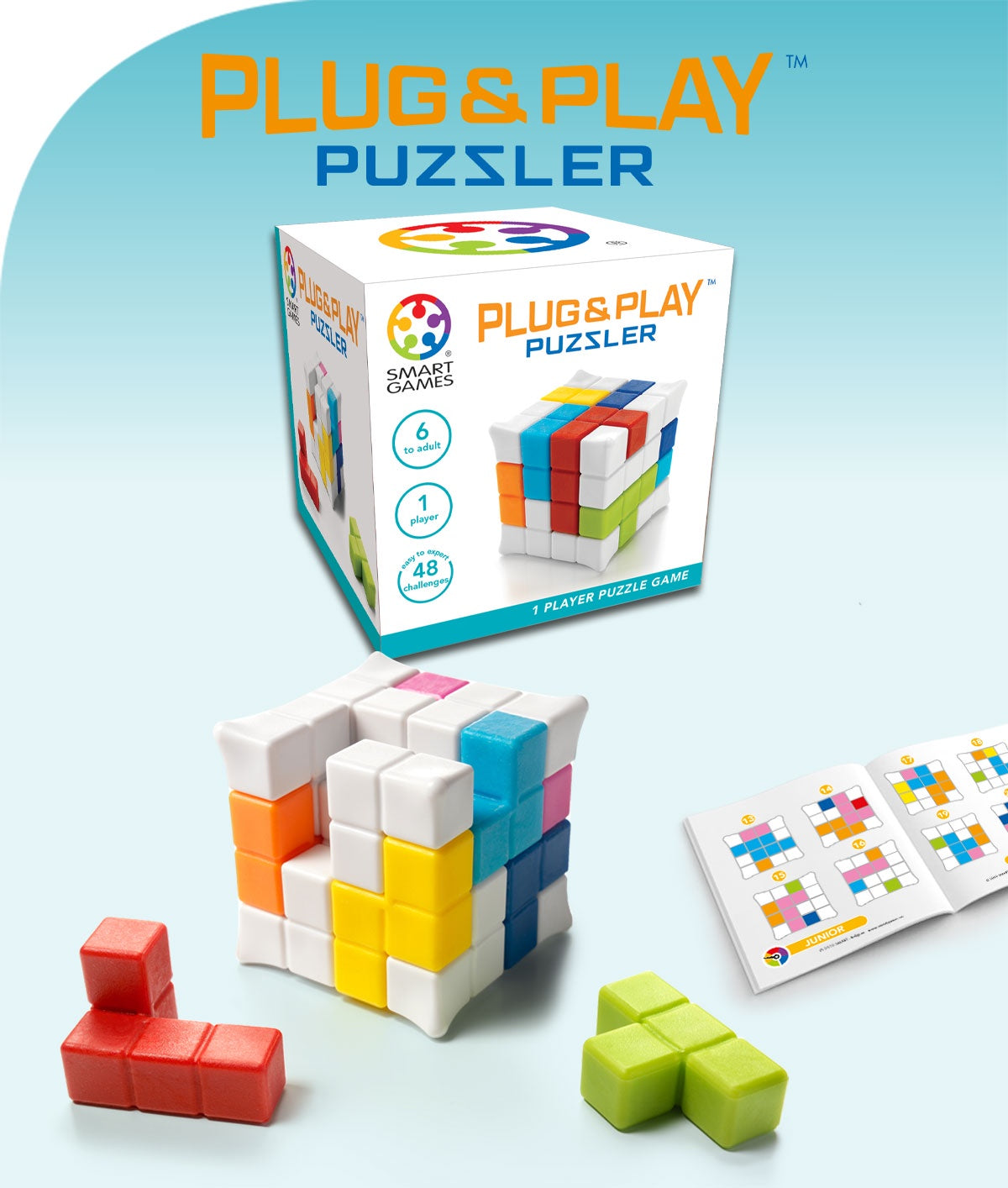 SMART GAMES Plug & Play Puzzler - Logic Challenge - Single Player