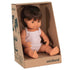 Products MINILAND Doll Caucasian Boy - Brunette Hair 38cm Anatomically Correct Baby Doll